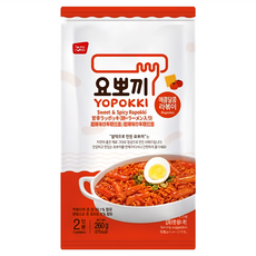 YOPOKKI 甜辣味炒年糕拉麵 兩人份, 260g, 1包