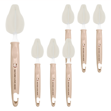 NATURE LOVE MERE 奶瓶/奶嘴清潔刷, 淺棕色, 7支