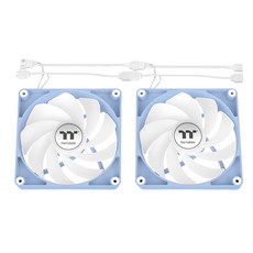 thermaltake 曜越 CT120 ARGB 反轉 模組化線材設計 2個, CL-F200-PL12BU-A, 繡球花藍, 1組