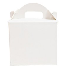 JUNG-ANG PACKAGE 前開式黏貼切片蛋糕盒 小 白色 50入, 50個