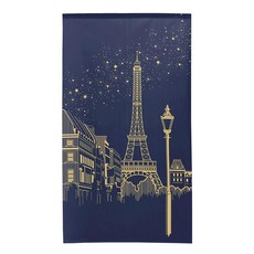 長門簾 艾菲爾鐵塔 100% 聚酯纖維 日本製, 150 x 85cm, 1件