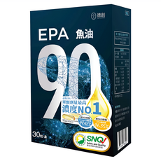 De Chuang 德創生技 EPA 90%高濃度純淨深海魚油 增量版, 30顆, 1盒