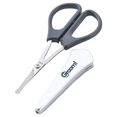 Groom 安全鼻毛剪刀 附蓋, HC-3027, 1支