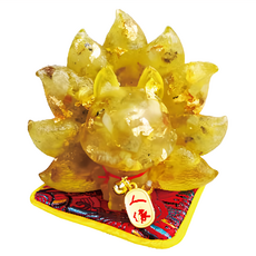 貴人狐仙擺件 天然碎水晶(加工壓模), 鈦晶, 1個