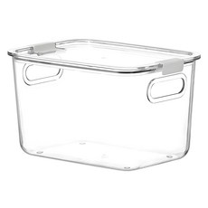 懶角落 帶出料口雜糧收納盒, 小(16 x 13 x 10cm), 1個, 透明