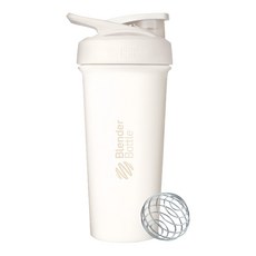 Blender Bottle Sleek SS 按壓式不銹鋼搖搖杯, 奶油白, 740ml, 1個