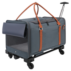 毛皇上 寵物外出拉車, 藍色, 1組