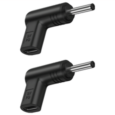 UniSync Type-C 母轉DC公 PD誘騙轉接頭 5.5*2.5mm 9V 黑色, 單一商品, 2個