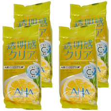 BCL AHA 柔膚潔面皂 透嫩 維他命C, 100g, 4包