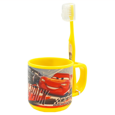 Skater 幼兒牙刷+漱口杯組 汽車總動員 閃電麥坤 3-5歲 180ml, 1組