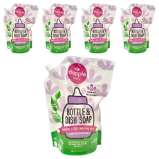dapple baby 奶瓶及餐具清潔液補充包 薰衣草, 1.005L, 5包