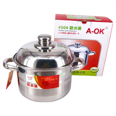 A-OK 304歐洲鍋, 18cm, 銀色, 1個