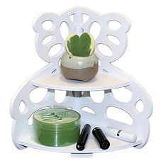 Osun DIY木塑板 熊熊轉角架 CE178-X30ZJ 22 x 22 x 29cm, 1個, 白色