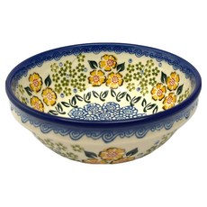 Wiza 波蘭陶 秋之小品系列 飯碗 15 x 15 x 6cm, 1個, 黃色 + 藍色 + 綠色