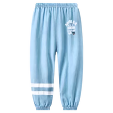 冰絲童裝牛仔褲, 130cm, 藍色