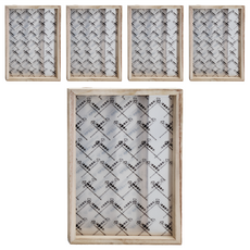 A-ONE 匯旺 雙層彩繪壓花壓克力木質畫框 Set 5, 1組, 30 x 20cm