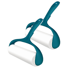 家簡塵除 滾筒黏塵紙, 輕巧易攜帶 16cm/60周超長 超強粘著力 隨手清除身上毛絮 貼心加蓋防塵設計, 2個