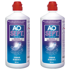 Alcon 愛爾康 AO耶歐雙氧隱型眼鏡保養液, 360ml, 2瓶