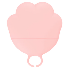 skylife 寵物罐頭蓋 粉色, 矽膠材質密封保鮮, 可愛爪子造型, 適用多種尺寸, 1個