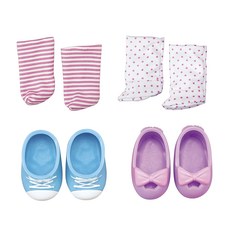 Mell Chan 小美樂 娃娃系列 購物鞋子組 玩具鞋, 藍色, 紫色, 粉紅色, 1組, 藍色，紫色，粉紅色