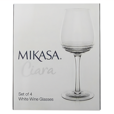 MIKASA Ciara 白酒杯套裝，4入，手工吹製玻璃，300ml，高20.7cm, 1組