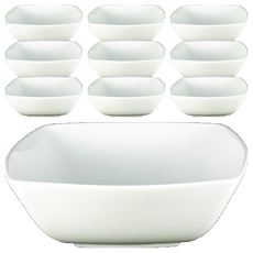 TATUNG 大同磁器 方形深缽 13.8 x 5.9cm 單色, 10個