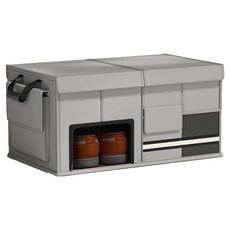 bebehome 可折疊後車廂收納箱, 月光灰