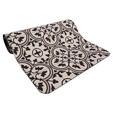 FAmILyLIFE 生活 硅藻泥快速吸水防滑腳踏墊 A-088-19 1kg, 四葉花磚