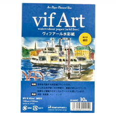 vif Art 細目水彩明信片, 防洇染, 30枚入, 1包