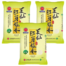 三好米 長秈胚芽糙米, 台灣產地, 3kg, 3包
