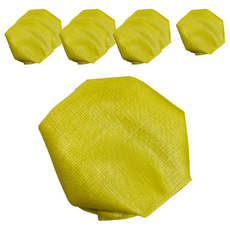 J&N 清麗緹花桌腳套 8個一組, 金黃色, 1組