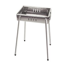 點秋香 夏威夷450不鏽鋼碳烤爐 兩邊把手設計 輕松組裝 收納方便 不鏽鋼材質 可重複使用 戶外烤肉必備, 43 x 42 x 29cm, 1個