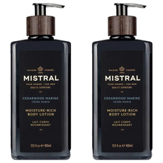 MISTRAL BODY 身體保濕乳液 海洋雪松, 400ml, 2瓶