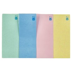 3M Post-it 利貼 可再貼標籤紙 JBF-1000, 綠色 + 藍色 + 粉色 + 黃色, 4條, 1組