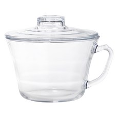 Glasslock 強化玻璃可微波泡麵碗 附蓋 900ml - 耐熱微波安全, 1個, 透明色