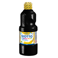 GIOTTO 可洗式兒童顏料 黑色 500ml, 1色