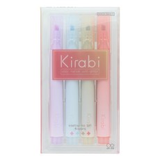 sun-star Kirabi 珠光閃亮螢光筆4件組, 四季芳菲, 4支