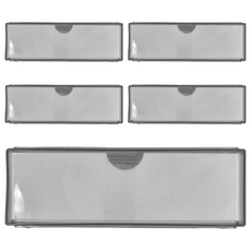 化妝品分格收納盒 有蓋 分格款 20 x 9.5 x 8.1cm, 白色, 5個