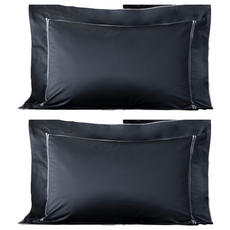 HOLA 和樂家居 克萊歐刺繡500織埃及棉歐式枕套 2個