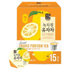 NOKCHAWON 綠茶園 蜂蜜風味柚子茶球, 15顆, 30g, 1盒