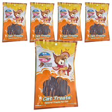 Cat Glory 驕傲貓 鱈魚泥裹蔓越莓棒 貓零食, 鱈魚泥+蔓越莓, 60g, 5包