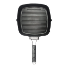 PLUS PERFECT 理想 日式黑金鋼折疊煎盤, 28cm, 1個