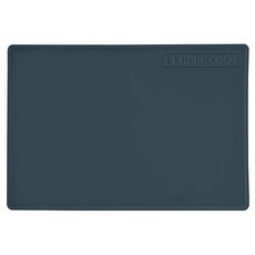 minikoioi 矽膠餐墊 36.7 x 25 x 0.7cm + 深度5mm, 靜謐藍, 1個