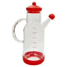 SHIMOYAMA 官帽造型蓋耐熱玻璃油壺, 550ml, 1個