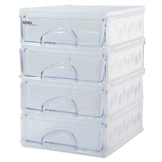 JUSKU 佳斯捷 文青風四層收藏盒, 文青風, 4層