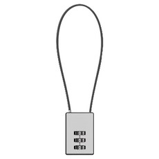 FANCY LIFE 旅行行李箱防盜密碼鎖 鋼絲繩款 30cm 灰色