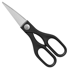 WUSTHOF 三叉 廚房剪刀 不鏽鋼材質 易清洗 符合人體工學 握感舒適, 黑色, 1支