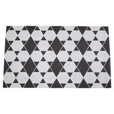 可自由剪裁去泥刮沙彈力絲圈地墊 聚氯乙烯(PVC)地墊, 45 x75cm, 菱形幾何, 1件