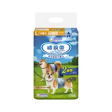 unicharm pet 禮貌帶 Mannerwear 男用 適用於中型犬, L(腰圍45~50cm 體重7~10kg), 40片, 1包