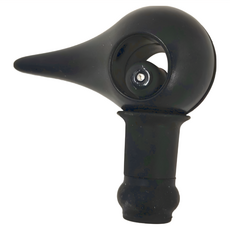 ZONE DENMARK 鳥嘴造型酒瓶塞 ABS樹脂 亮銀 L6.4xW3.2xH6.2cm, 岩黑色, 1個